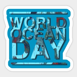 world ocean day Sticker